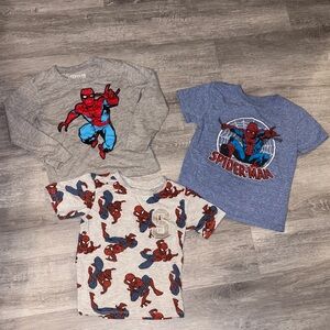 Spider-Man Graphic T-Shirts Set Bundle of 3 Tees